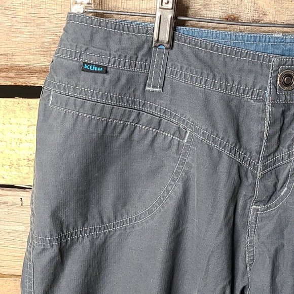 Kuhl Capri Pants Womens 8 Stone Gray Kuhl Dry Stretch Logo Embroidered Outdoor - Picture 3 of 10